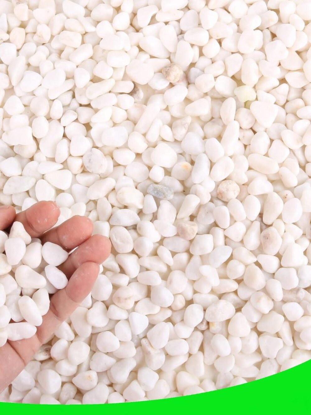 Decorative Garden Pebbles, 3 LB Natural White Rocks for Indoor & Outdoor Planter